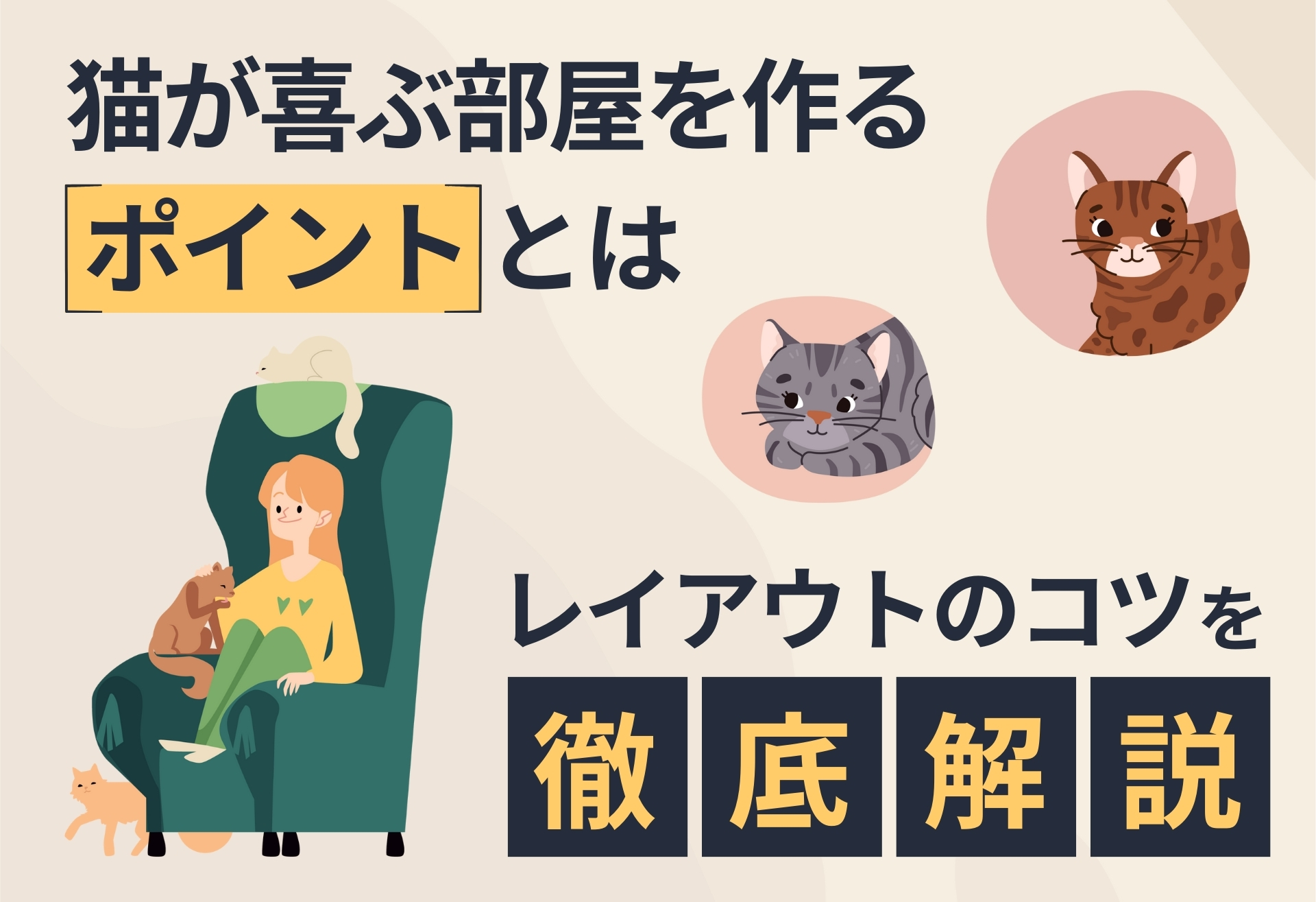 猫が喜ぶ部屋を作るポイント